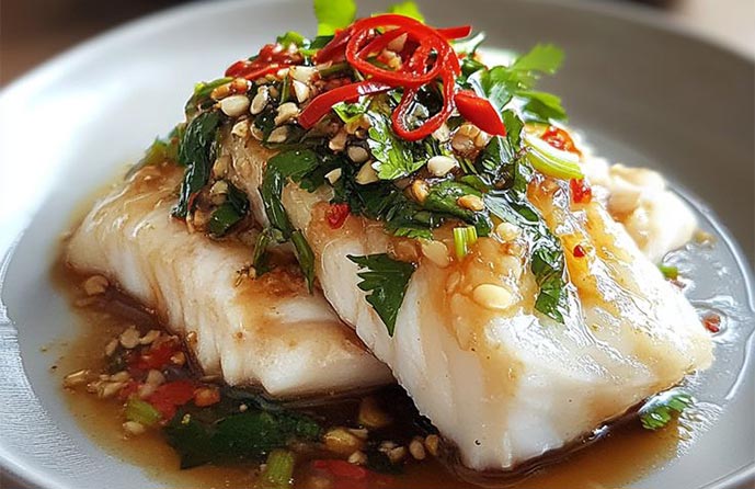Steamed Barramundi